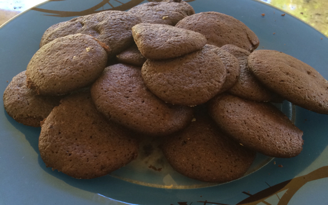 Biscoito de chocolate simples