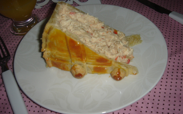 Empadão de frango com catupiry