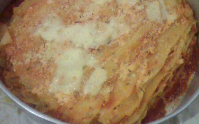 Lasanha de queijo da Maiara