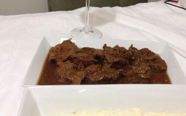 Filé embriagado na cachaça