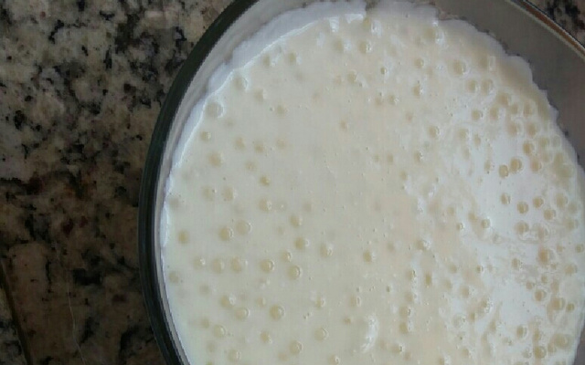 Sagú de leite condensado