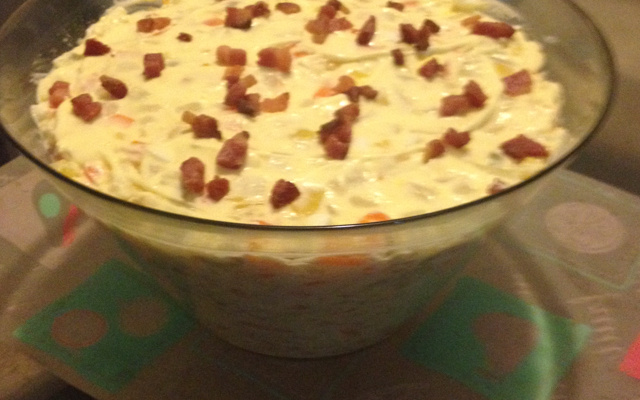 Salada de maionese simples para acompanhar churrasco