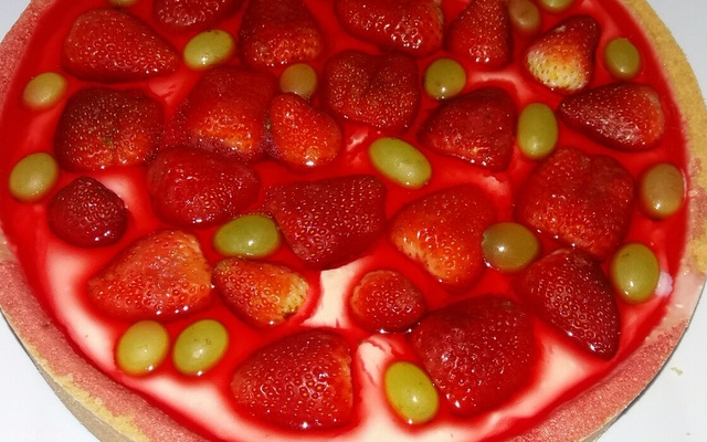 Torta gelada de morango