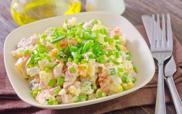 Salpicão de restaurante