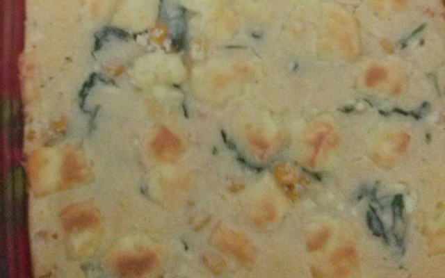 Torta salgada de ricota com espinafre