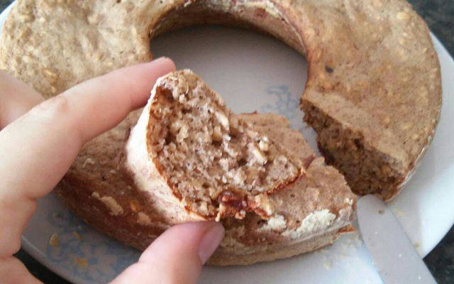 Bolo de banana sem farinha e sem açúcar