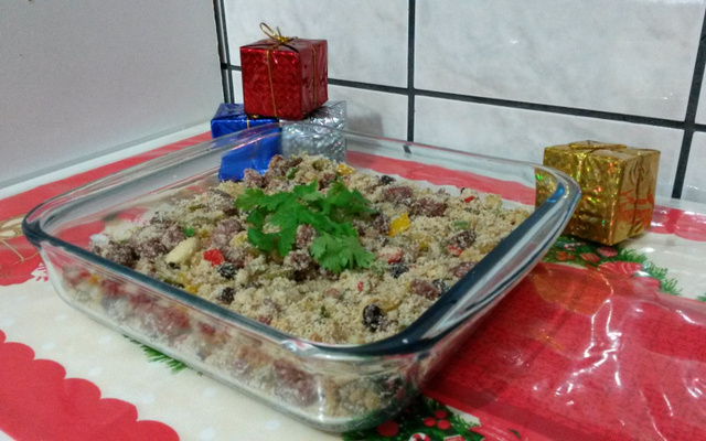 Farofa rica de Natal