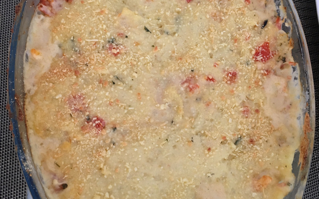 Gratinado de camarão