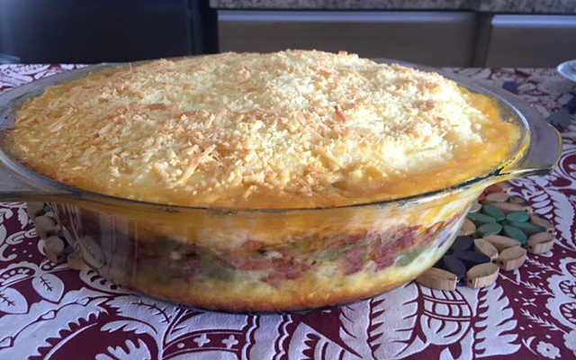 Escondidinho de carne seca