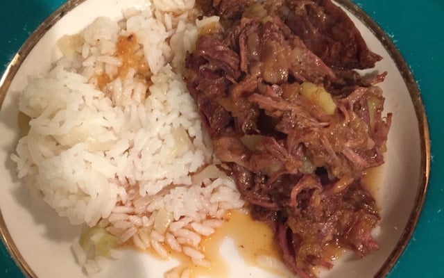 Carne assada na panela de pressão