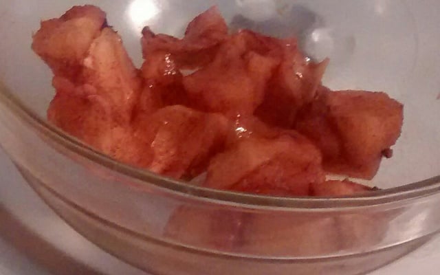 Sobremesa light de maçã com canela