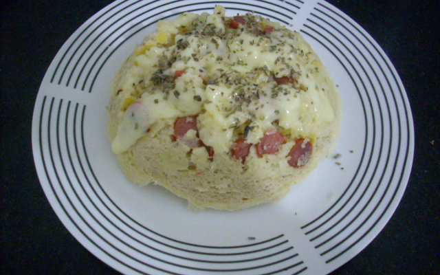 Torta salgada de 3 minutos