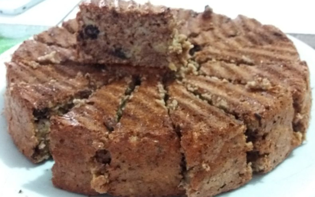 Bolo de aveia com banana