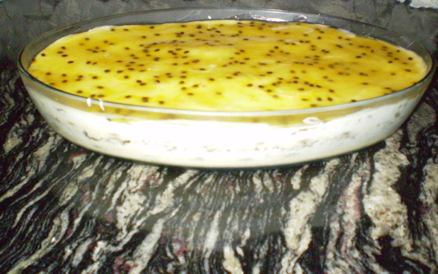 Torta mousse de maracujá