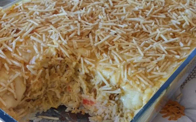 Arroz ao creme de milho