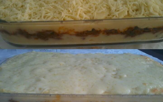 Escondidinho de carne moída