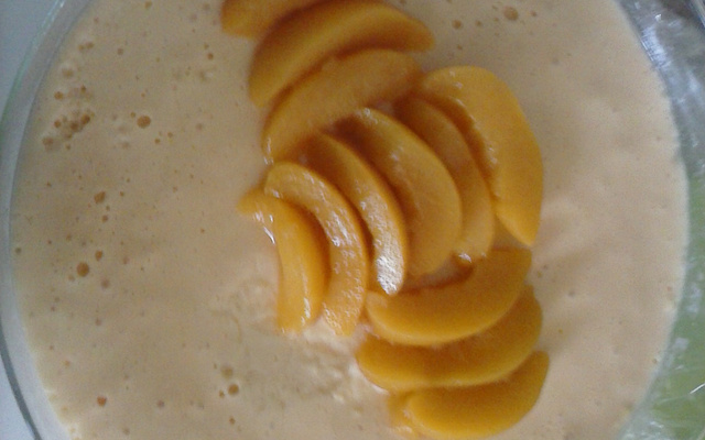 Mousse de pêssegos