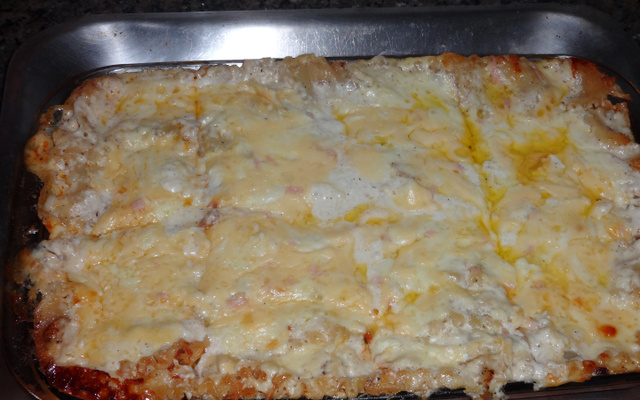 Lasanha de calabresa