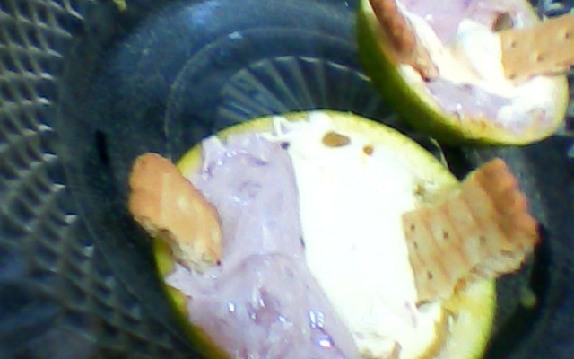 Sorvete fácil na laranja