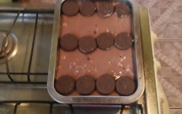 Torta de biscoito recheado