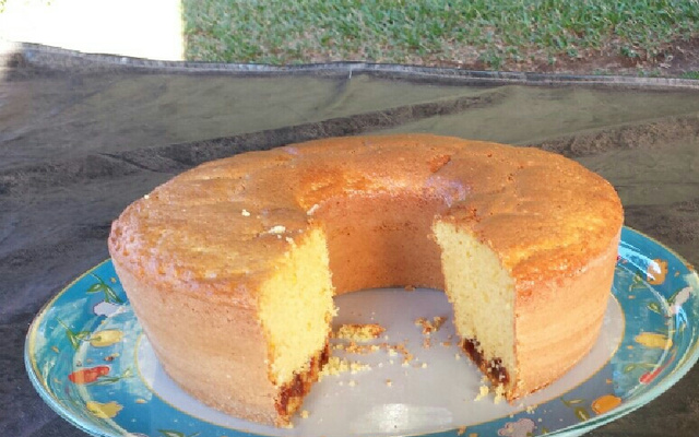 Bolo de fubá fofinho