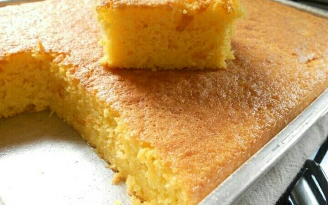 Bolo de milho molhadinho