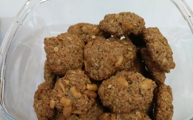 Cookies de aveia e grãos saudáveis