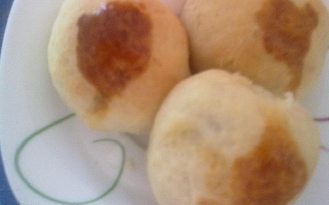 Pão de batata para o lanche das amigas