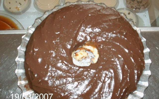 Cobertura de bolo ganache