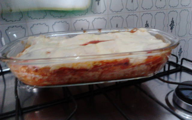 Lasanha de frango cremoso da Ju