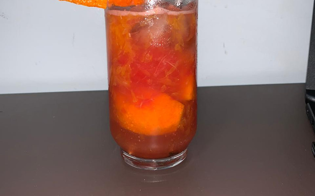 Caipiroska de tangerina com melancia