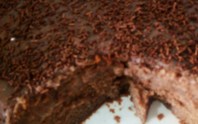 Bolo de chocolate cremoso