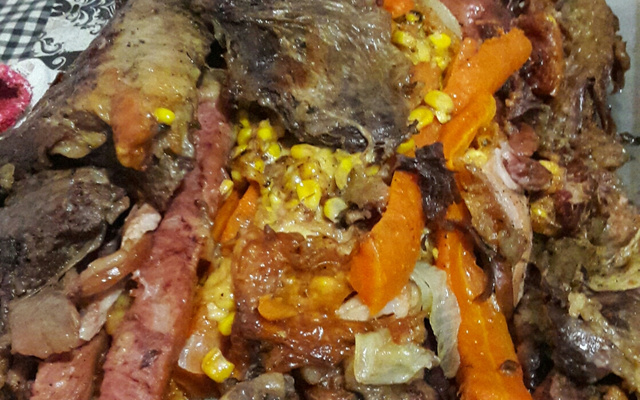 Costela desossada recheada