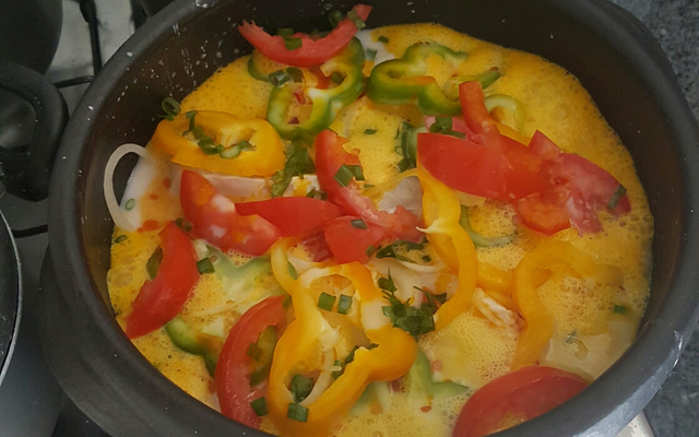 Moqueca de peixe ao molho de camarão