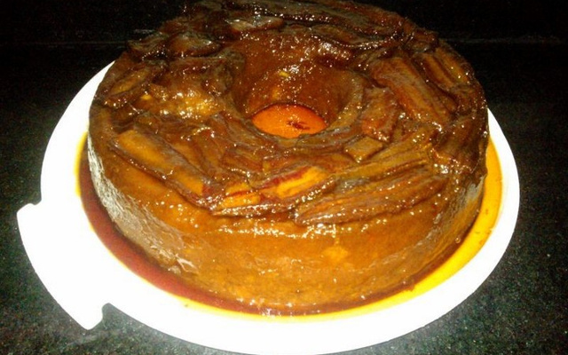 Pudim de pão caramelado