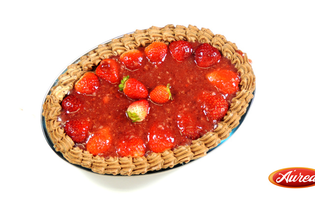 Pavê de Morango com Mousse de Chocolate