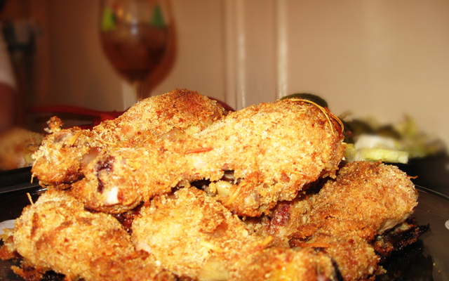 Frango à milanesa no forno