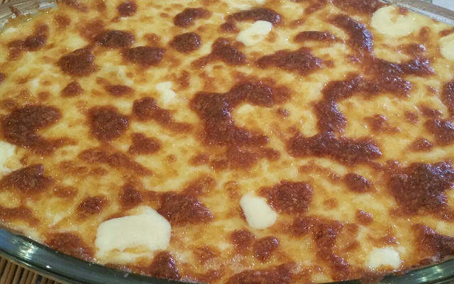 Batata suzy com creme de queijo