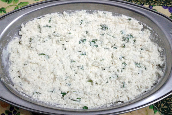 Pasta de queijo minas