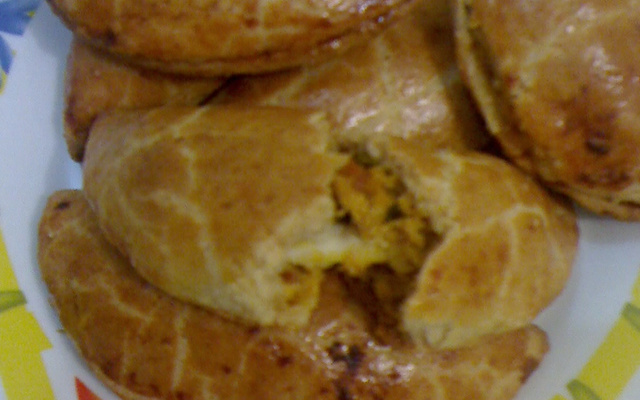 Pastel de frango assado