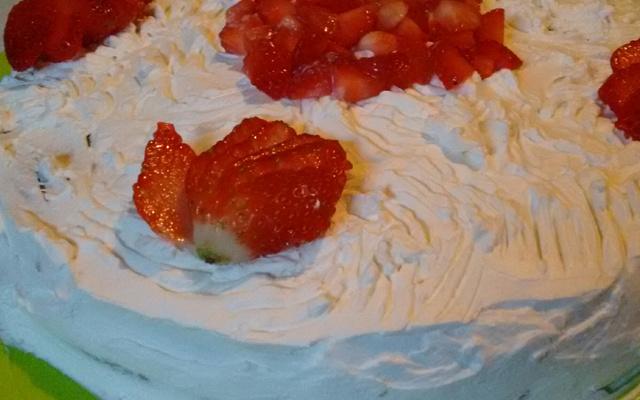 Bolo de aniversário da Luzia