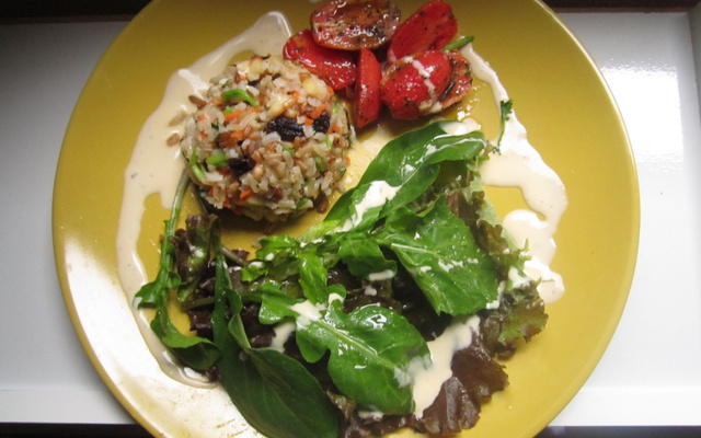 Risoto de arroz integral