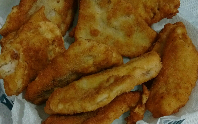Peixe a milanesa