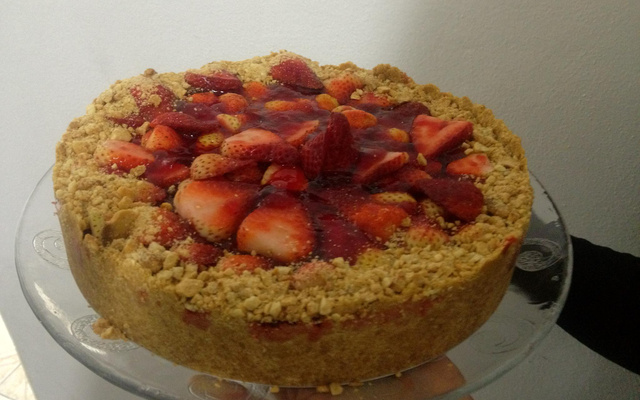 Torta de morango do Lelo