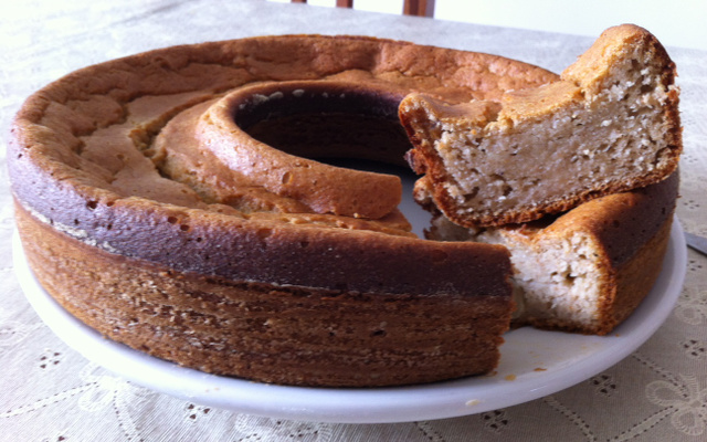 Bolo integral de banana