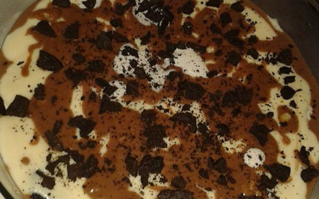 Pavê de biscoito de chocolate