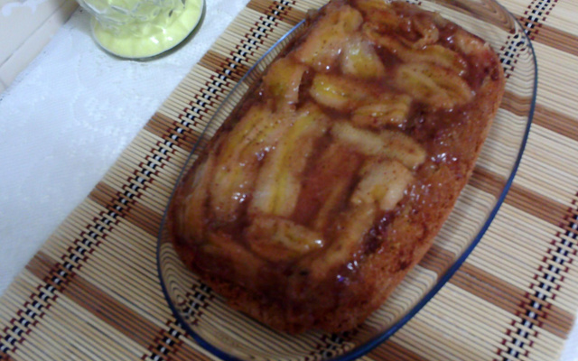 Bolo prático de banana