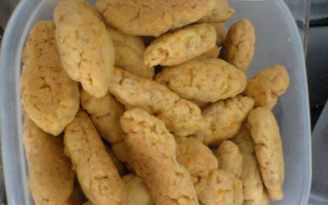 Salgadinho de queijo ralado