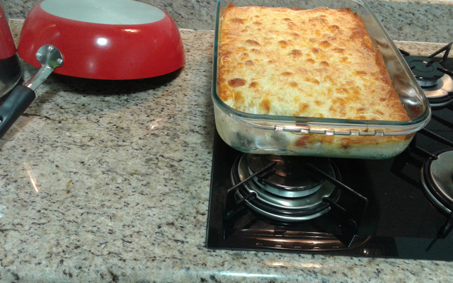 Escondidinho de batata com carne seca
