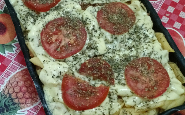 Macarrão sabor pizza